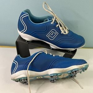 Footjoy Aspire Golf Shoes Women's Size 9 M Royal Blue MISSING INSOLES 98804
